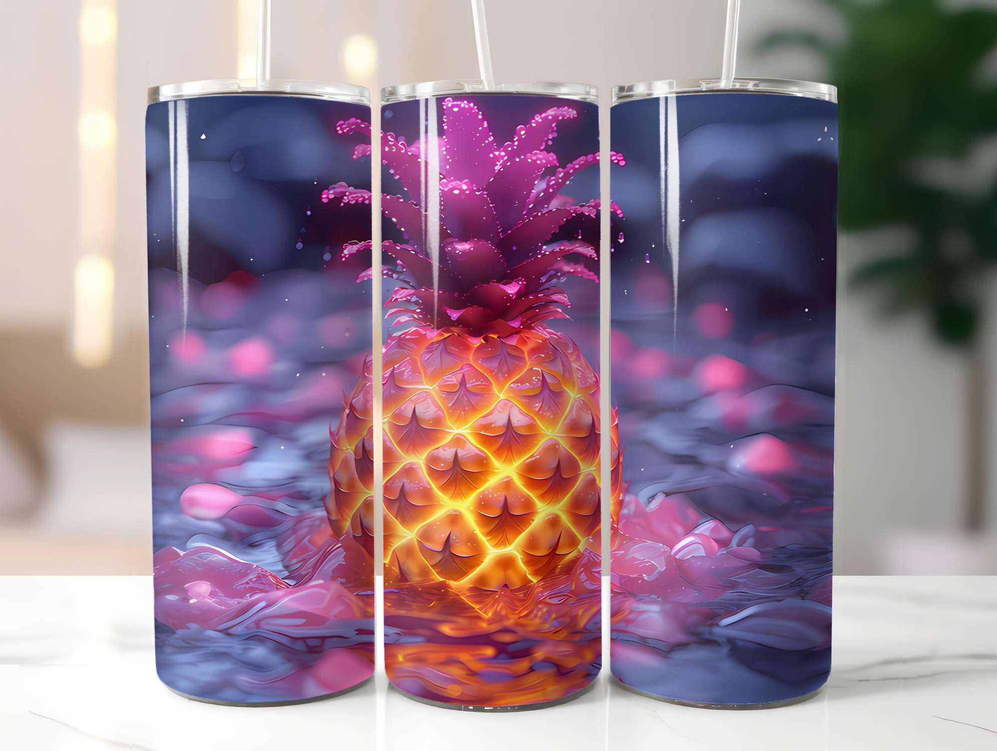 Pineapple 2 Tumbler Wrap - CraftNest - Digital Crafting and Art