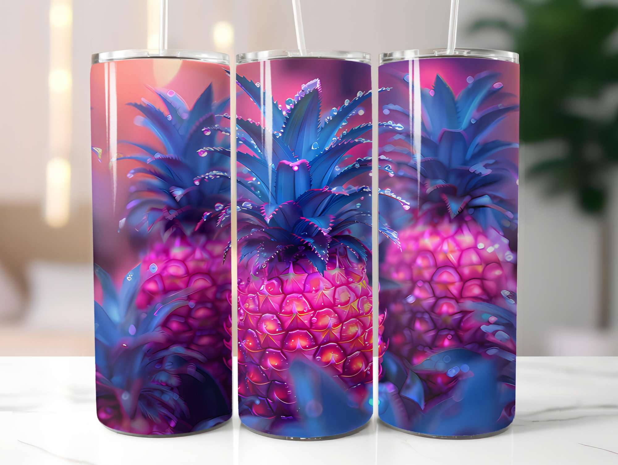 Pineapple 2 Tumbler Wrap - CraftNest - Digital Crafting and Art