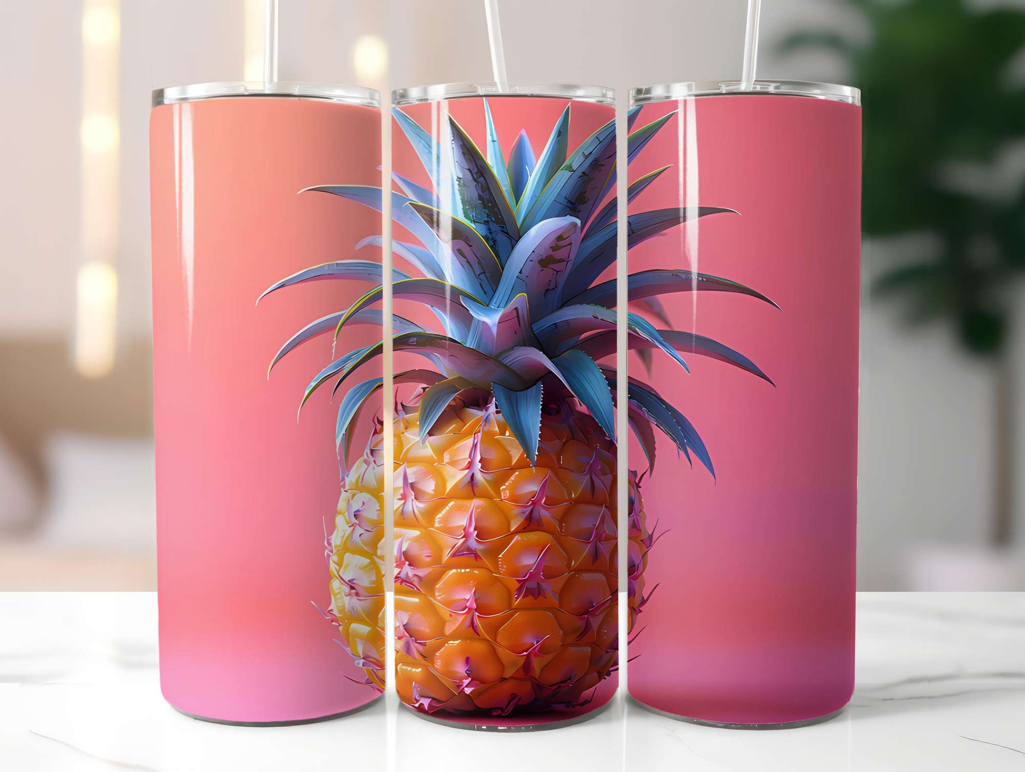 Pineapple 3 Tumbler Wrap - CraftNest - Digital Crafting and Art