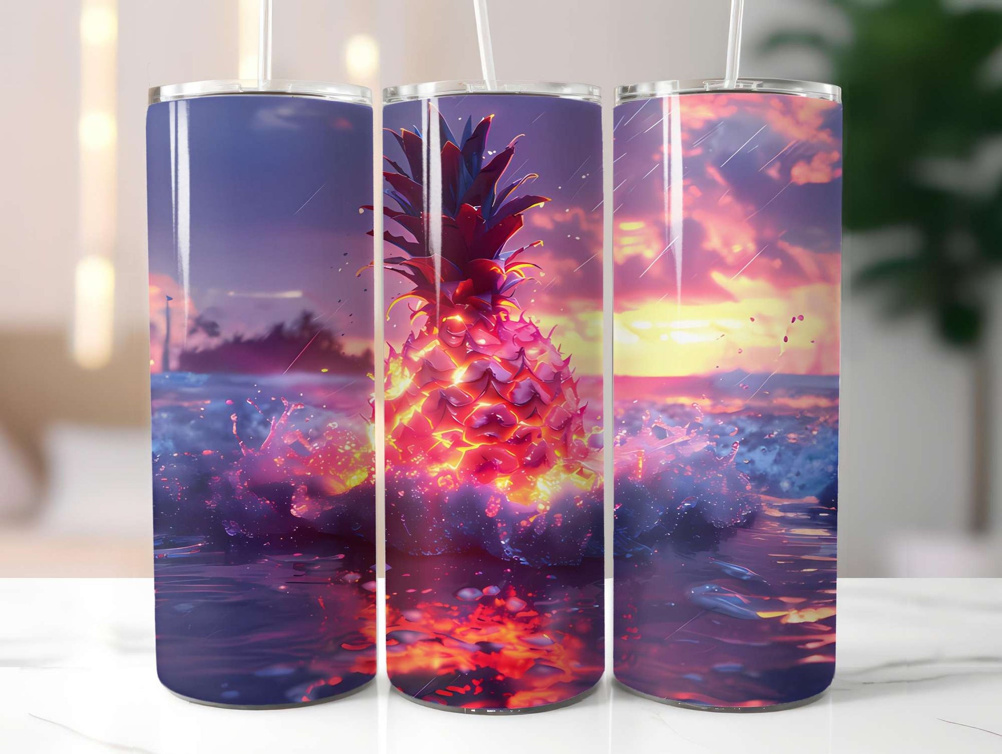 Pineapple 2 Tumbler Wrap - CraftNest - Digital Crafting and Art