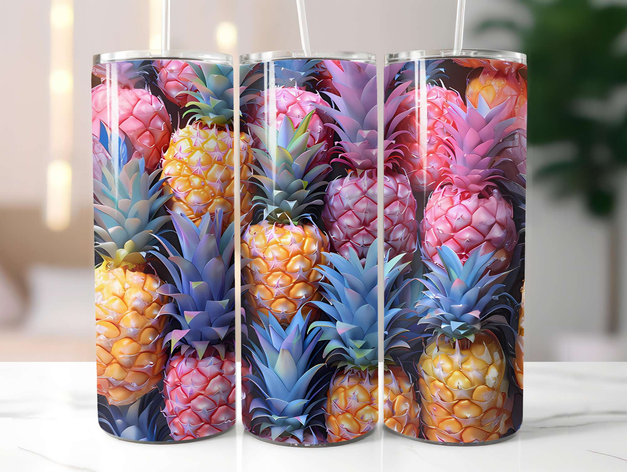 Pineapple 2 Tumbler Wrap - CraftNest - Digital Crafting and Art