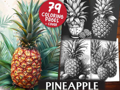 Pineapple Coloring Books - CraftNest - Digital Crafting and Art