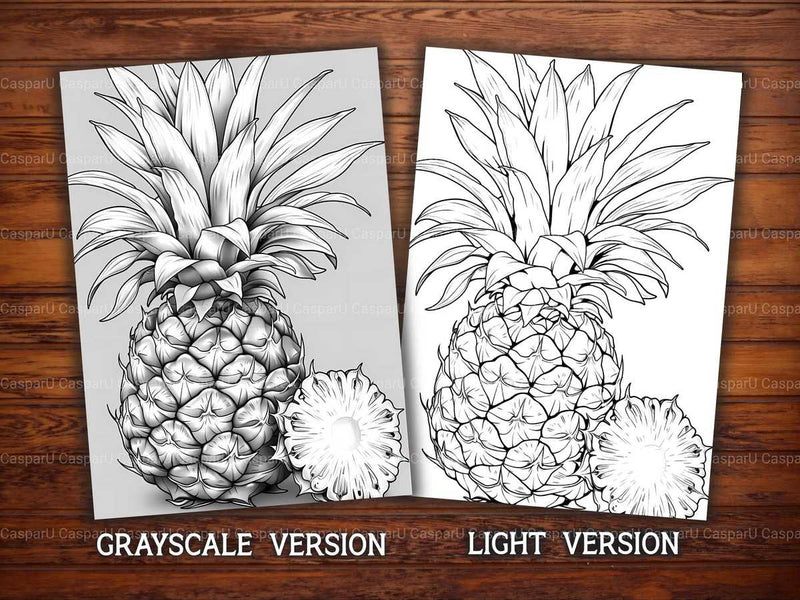 Pineapple Coloring Books - CraftNest - Digital Crafting and Art