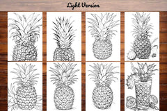 Pineapple Coloring Books - CraftNest - Digital Crafting and Art