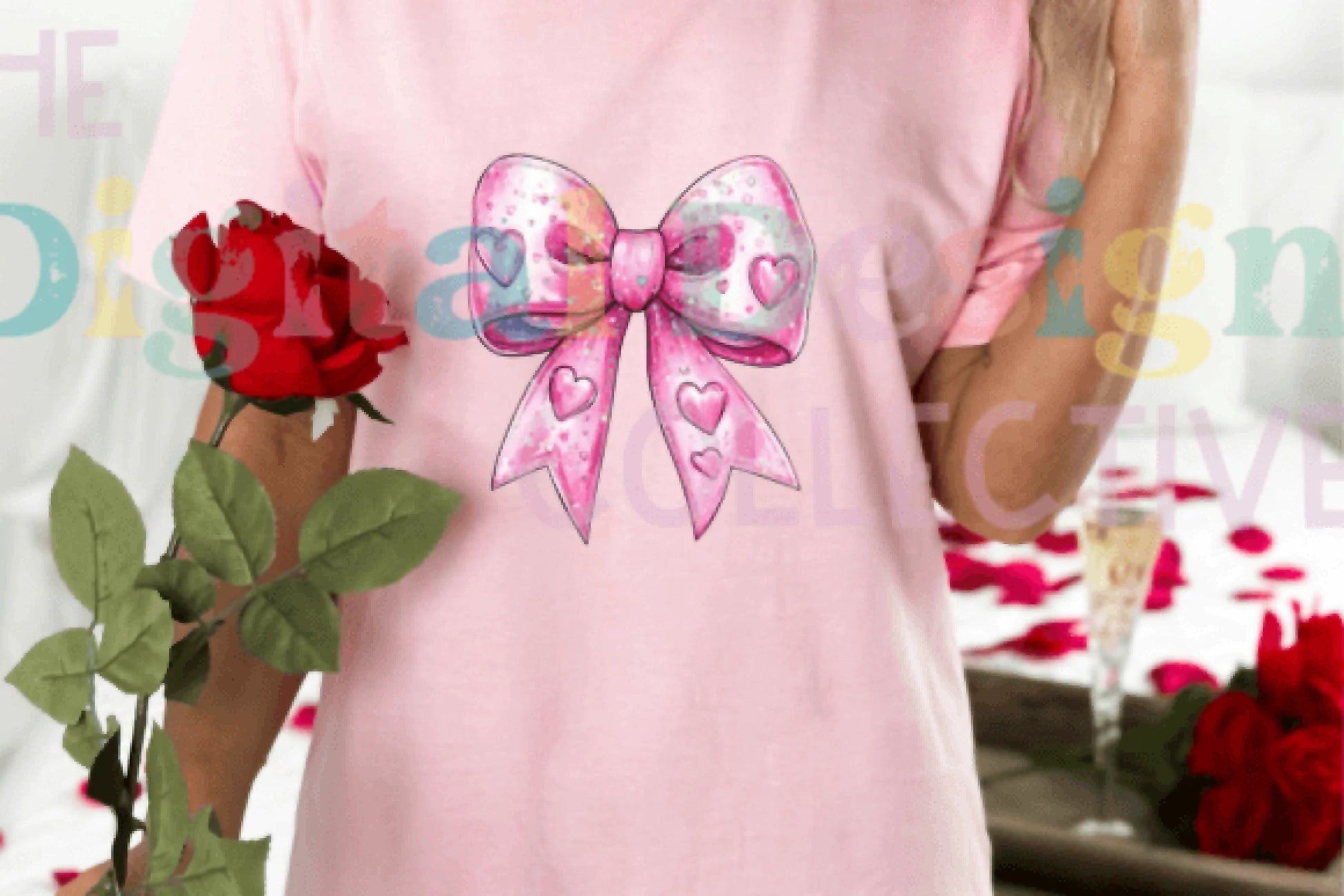 Pink Bow Valentine Clipart Bundle - CraftNest - Digital Crafting and Art