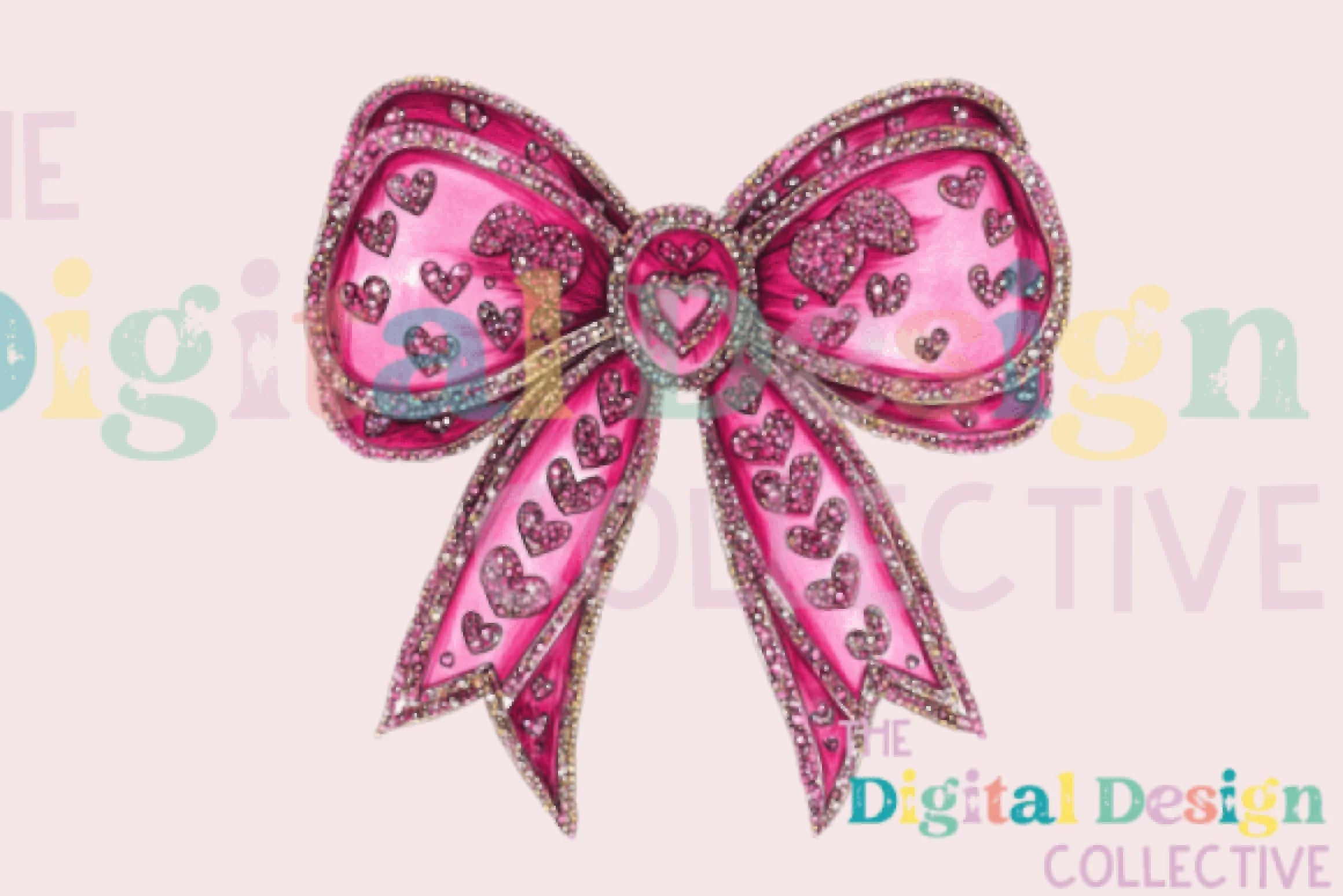 Pink Bow Valentine Clipart Bundle - CraftNest - Digital Crafting and Art