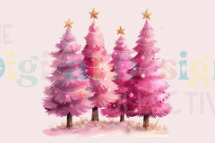Pink Christmas T-Shirt Design Clipart Bundle - CraftNest - Digital Crafting and Art