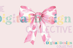Pink Cow Print Coquette Bow Clipart Bundle - CraftNest - Digital Crafting and Art