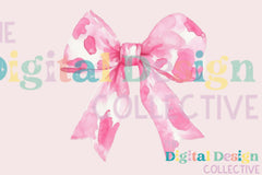 Pink Cow Print Coquette Bow Clipart Bundle - CraftNest - Digital Crafting and Art
