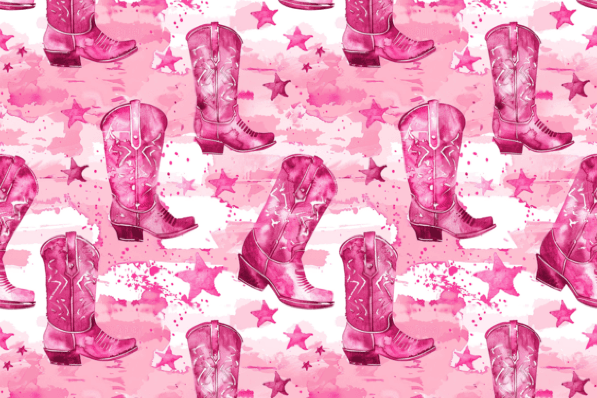 Pink Cowboy Boots Seamless Digital Paper - CraftNest - Digital Crafting and Art