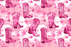 Pink Cowboy Boots Seamless Digital Paper - CraftNest - Digital Crafting and Art