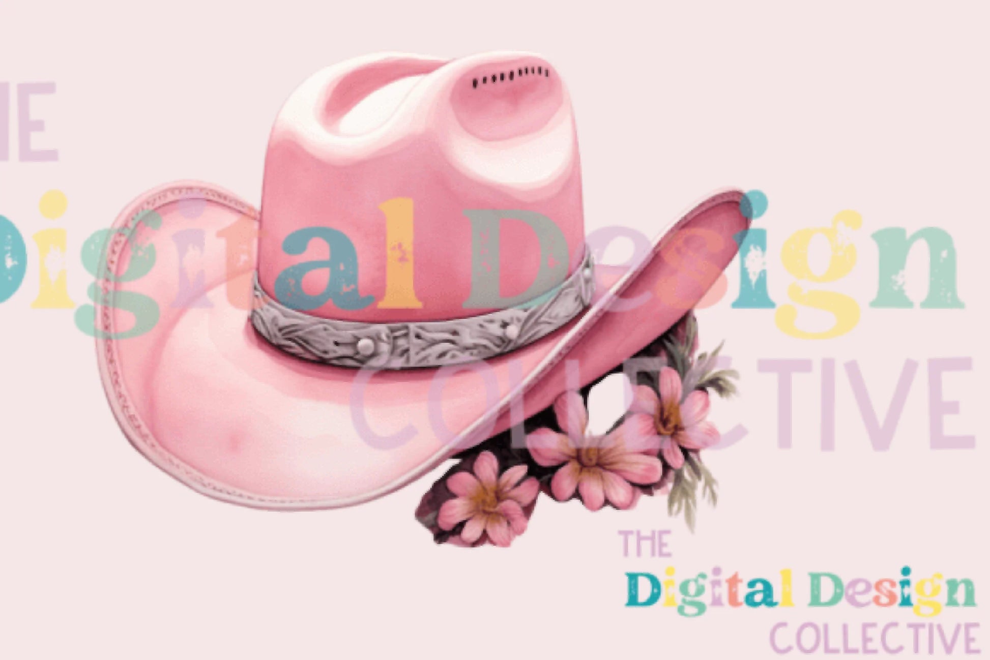 Stylish Pink Cowboy Hat Clipart Bundle - CraftNest - Digital Crafting and Art