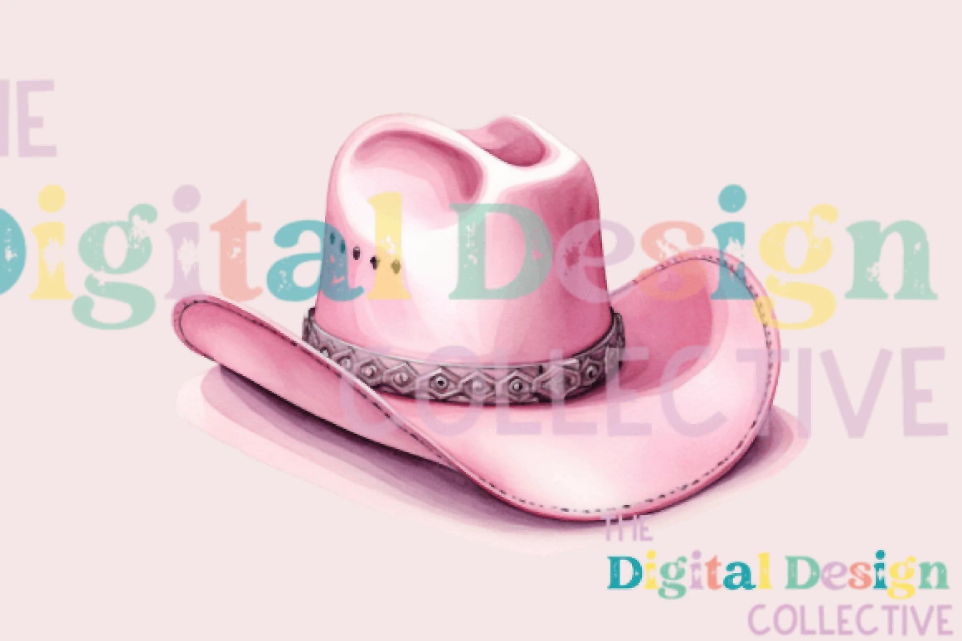 Stylish Pink Cowboy Hat Clipart Bundle - CraftNest - Digital Crafting and Art