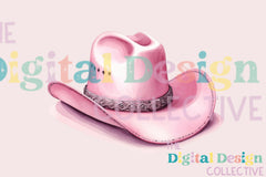 Stylish Pink Cowboy Hat Clipart Bundle - CraftNest - Digital Crafting and Art