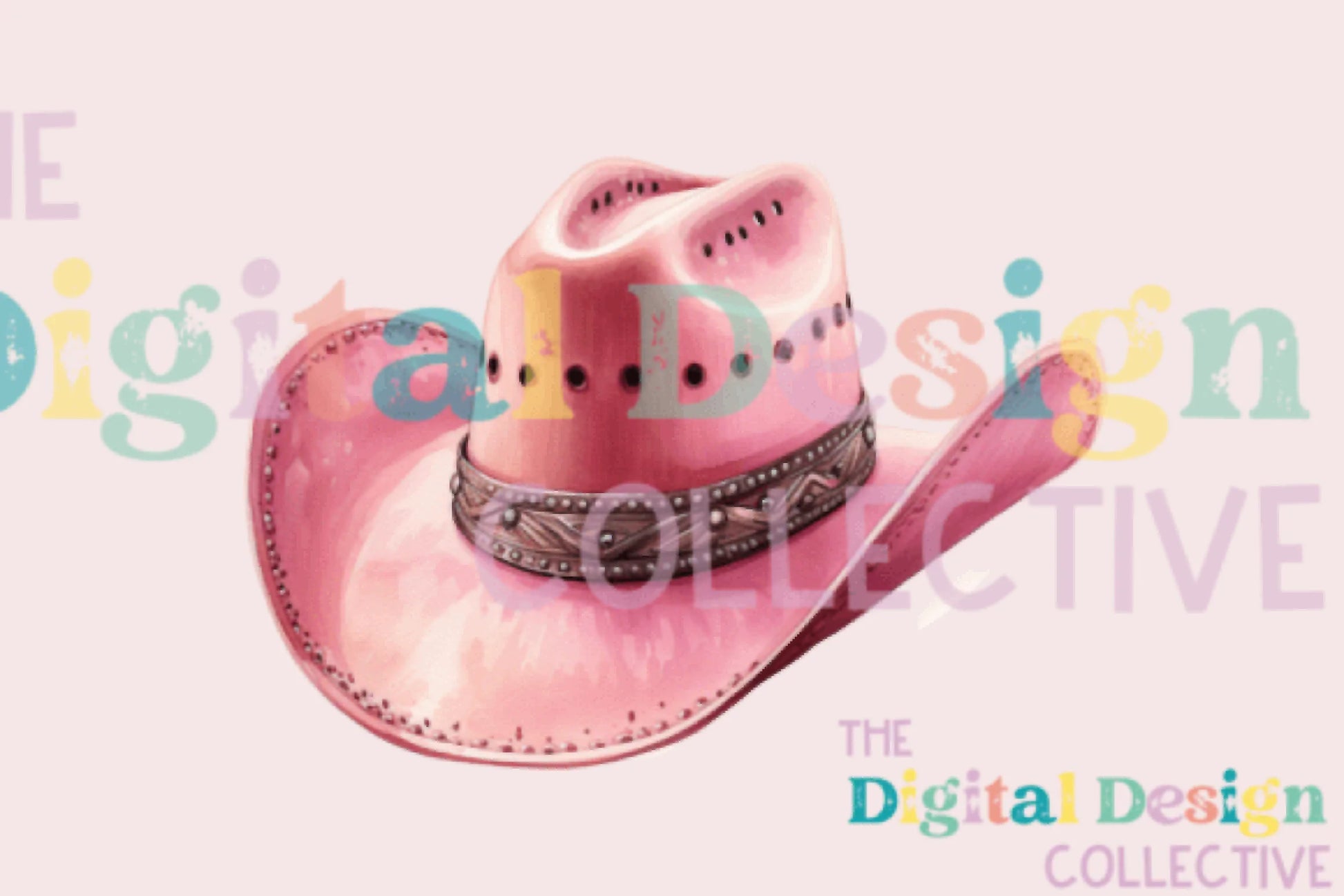 Stylish Pink Cowboy Hat Clipart Bundle - CraftNest - Digital Crafting and Art