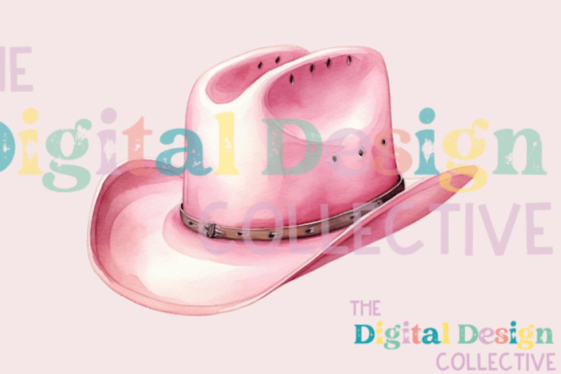 Stylish Pink Cowboy Hat Clipart Bundle - CraftNest - Digital Crafting and Art