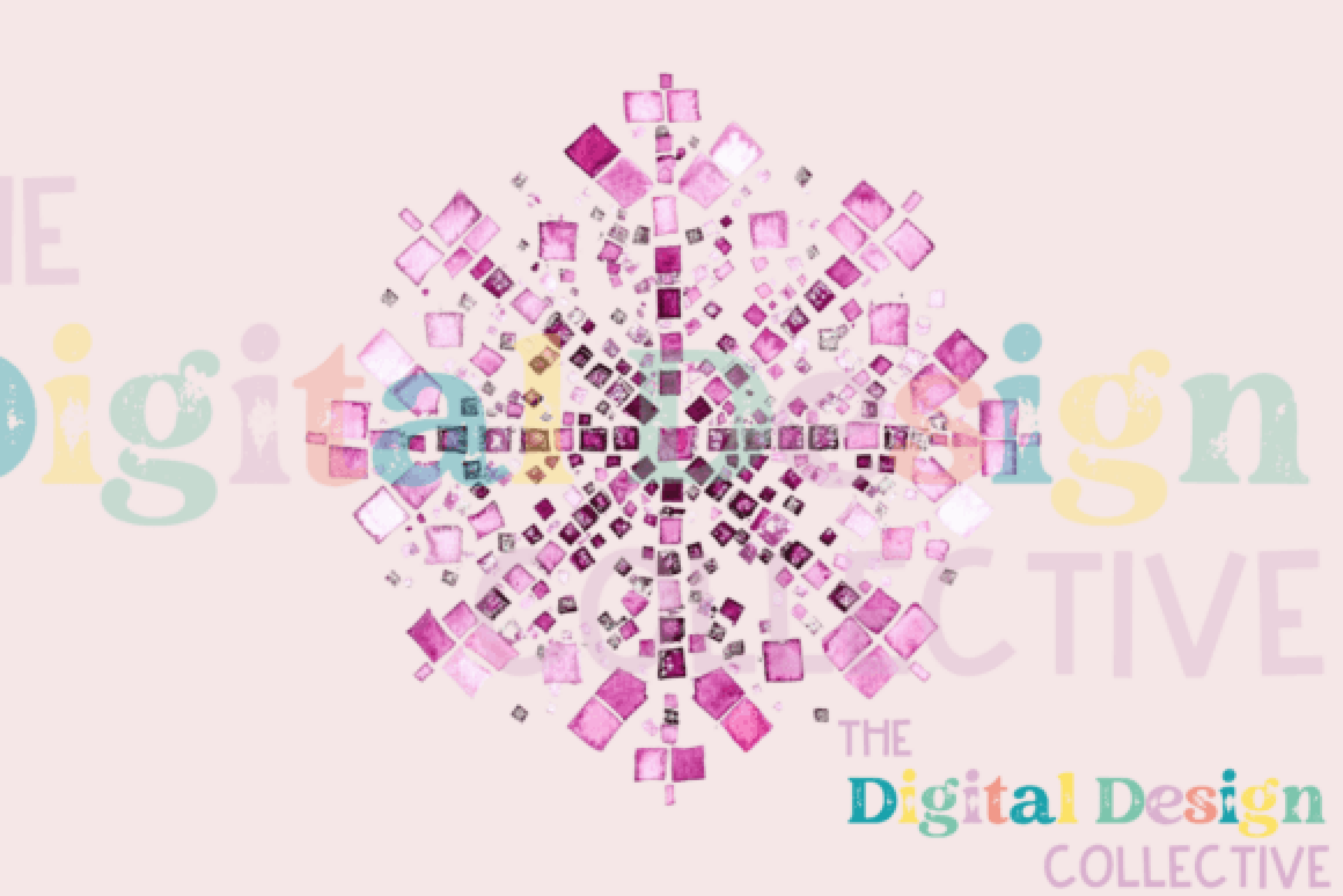 Pink Disco Snowflake Clipart Bundle