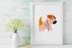 Pink Dog Clipart Bundle - CraftNest - Digital Crafting and Art