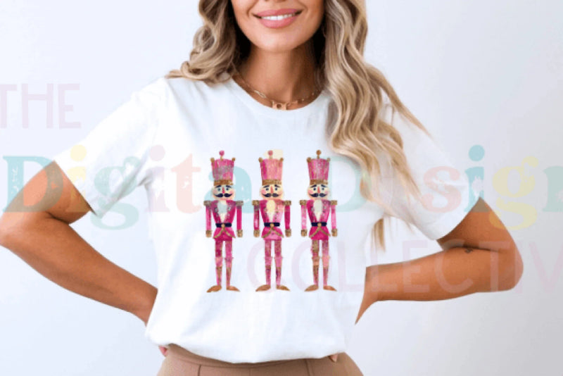 Pink Glitter Nutcracker Friends Clipart Bundle - CraftNest - Digital Crafting and Art