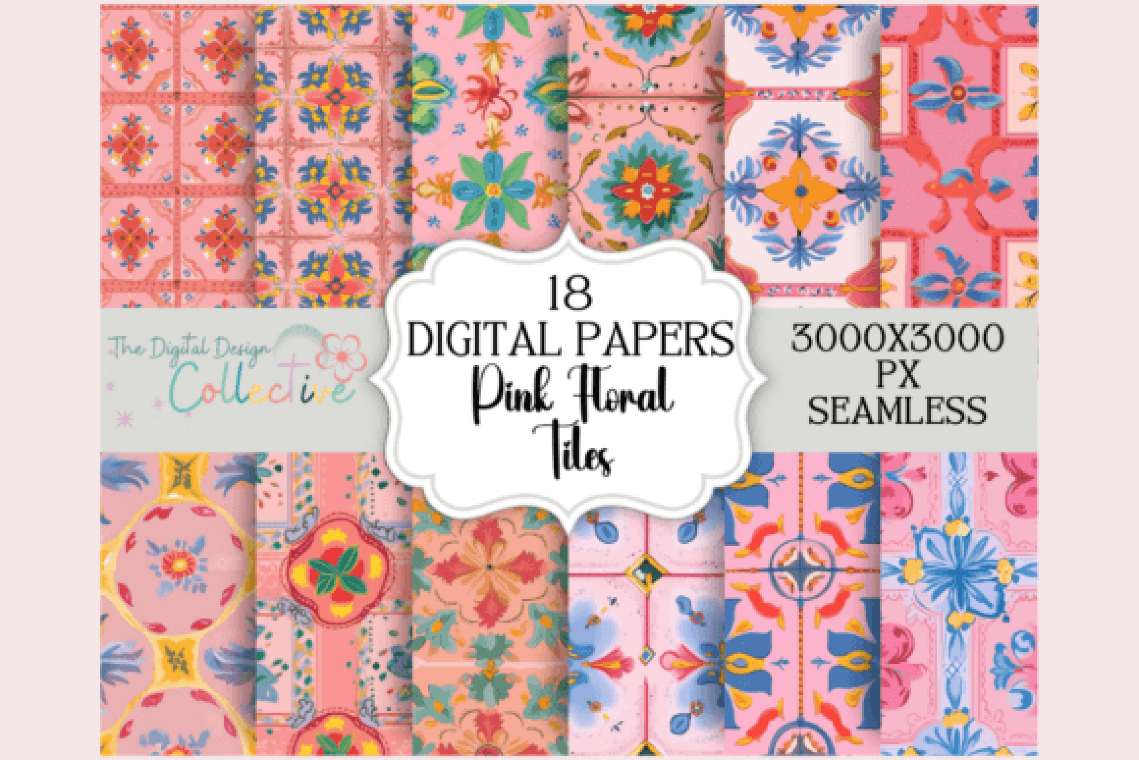 Pink Seamless Digital Paper