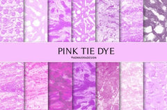 Pink Tie Dye Seamless Digital Paper - CraftNest - Digital Crafting and Art