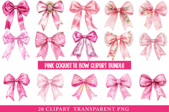 Pink Coquette Bow Clipart - CraftNest - Digital Crafting and Art