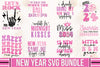 Pink New Year SVG Bundle