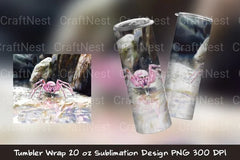 Pink Spider Tumbler Wrap - CraftNest - Digital Crafting and Art
