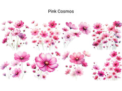 Pink Cosmos - CraftNest - Digital Crafting and Art