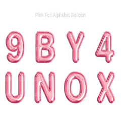 Pink Foil Alphabet Balloon Clipart - CraftNest - Digital Crafting and Art