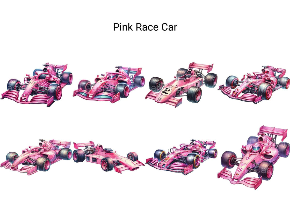Pink Racing Car Set Pink Race Car