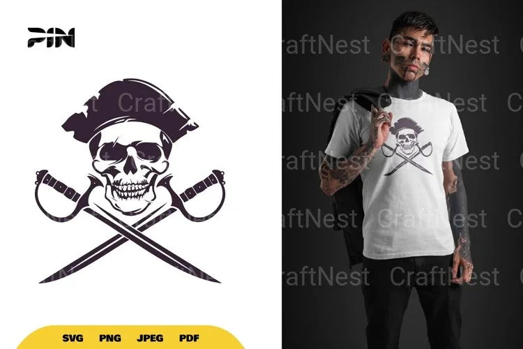 Pirate Skull SVG Bundle - CraftNest - Digital Crafting and Art