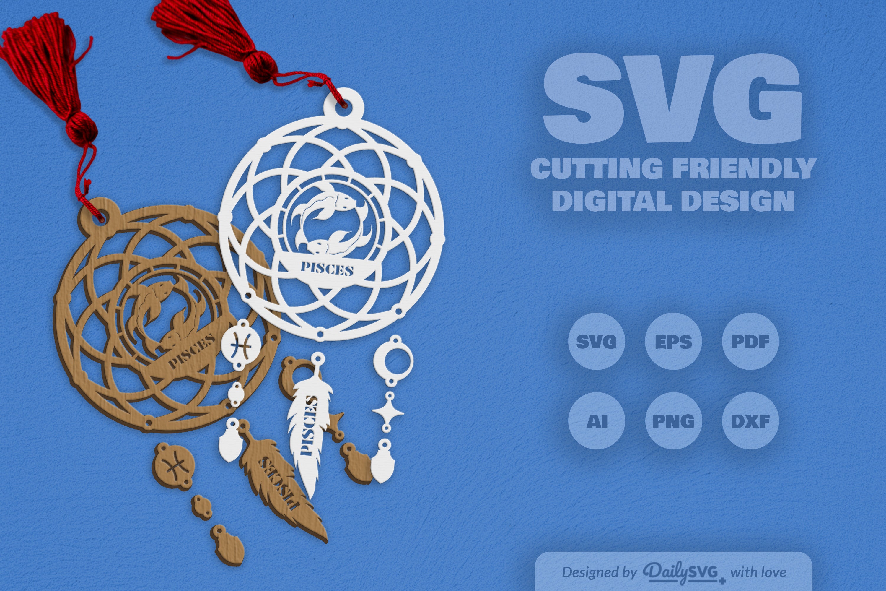 Pisces Dream Catcher Set SVG Bundle 6