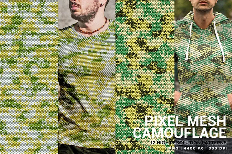 Pixel Mesh Camouflage - CraftNest - Digital Crafting and Art