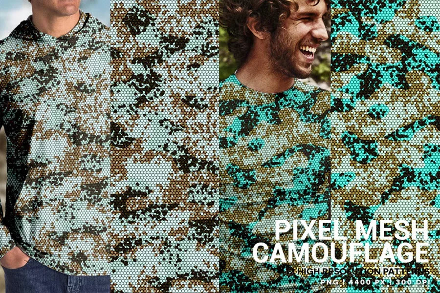 Pixel Mesh Camouflage - CraftNest - Digital Crafting and Art