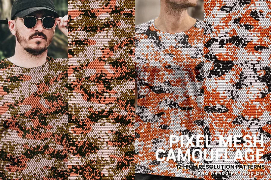 Pixel Mesh Camouflage - CraftNest - Digital Crafting and Art