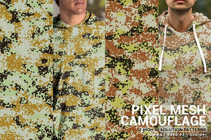 Pixel Mesh Camouflage - CraftNest - Digital Crafting and Art