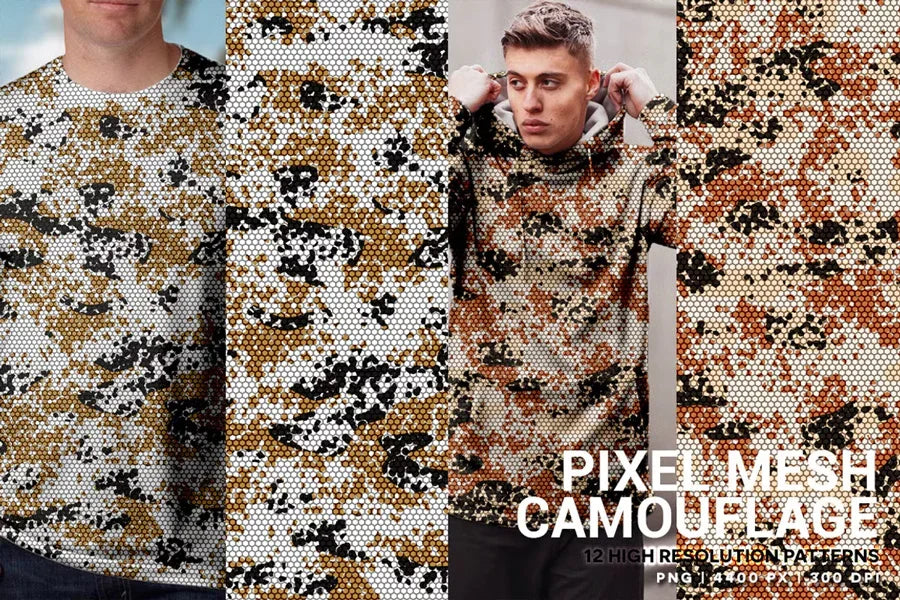 Pixel Mesh Camouflage - CraftNest - Digital Crafting and Art