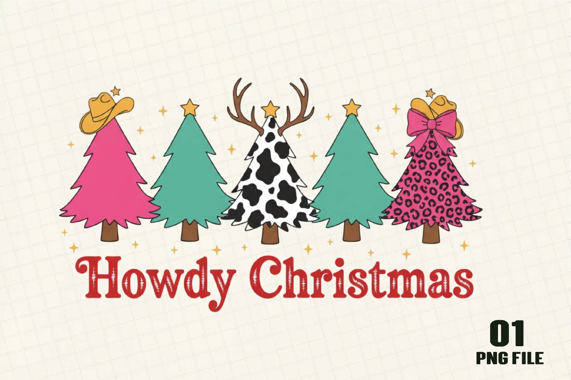 Plaid Leopard Christmas Tree Clipart Bundle - CraftNest - Digital Crafting and Art