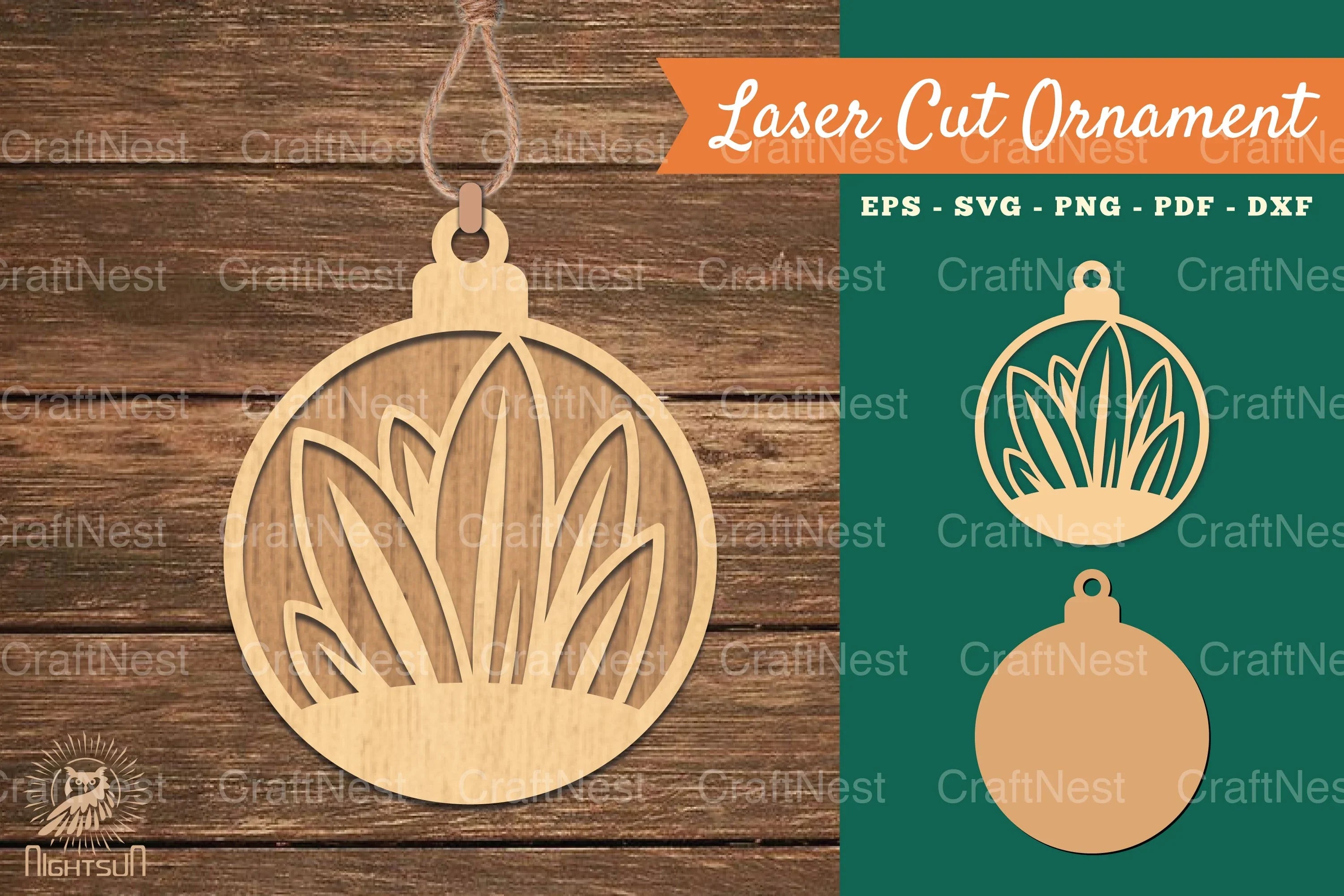 Plant Laser Cut Ornament SVG Bundle - CraftNest - Digital Crafting and Art