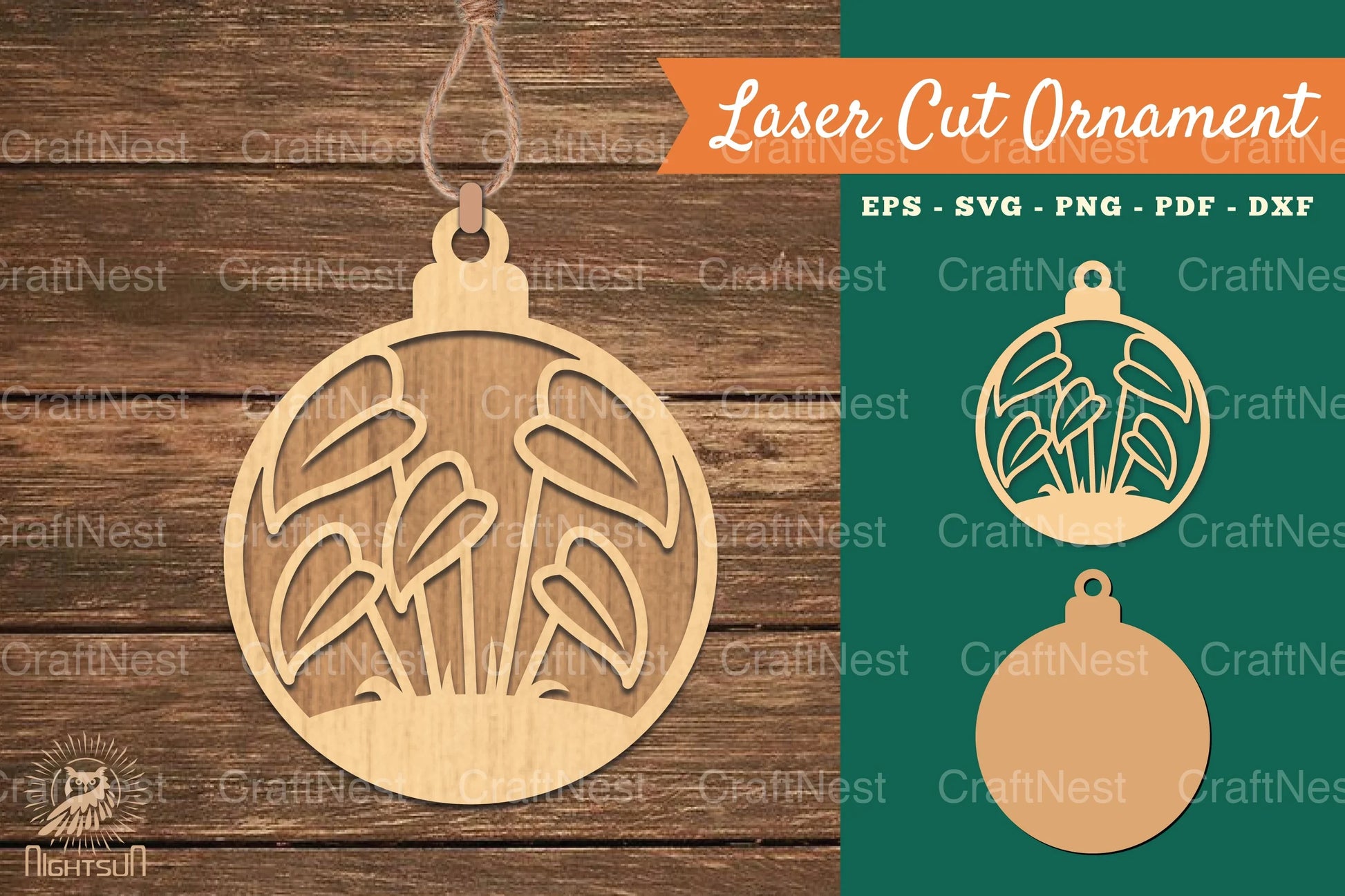 Plant Laser Cut Ornament SVG Bundle - CraftNest - Digital Crafting and Art