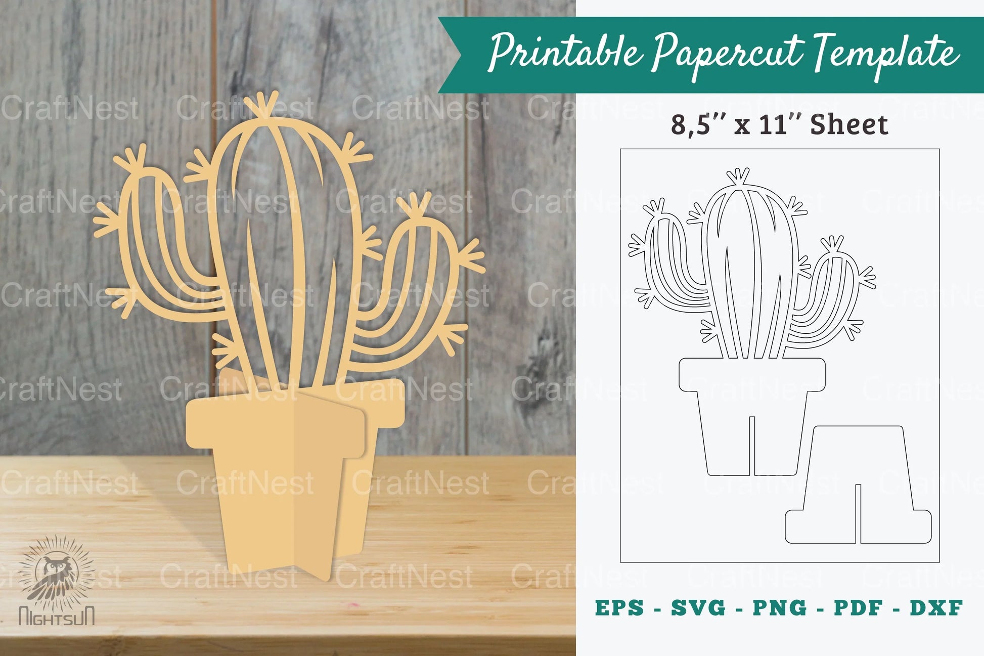Plant Printable Cut Template Bundle - CraftNest - Digital Crafting and Art