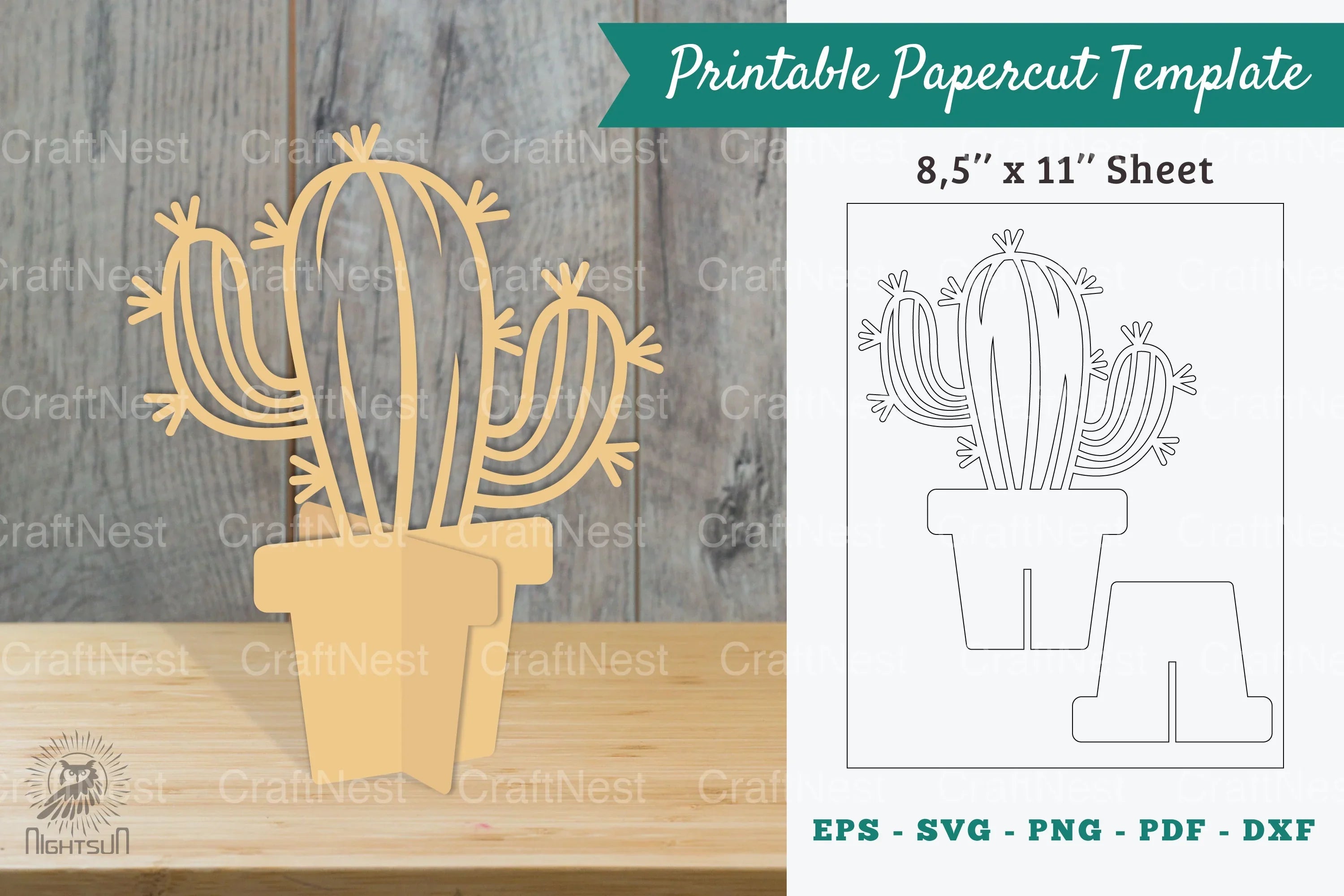 Plant Printable Cut Template Bundle - CraftNest - Digital Crafting and Art