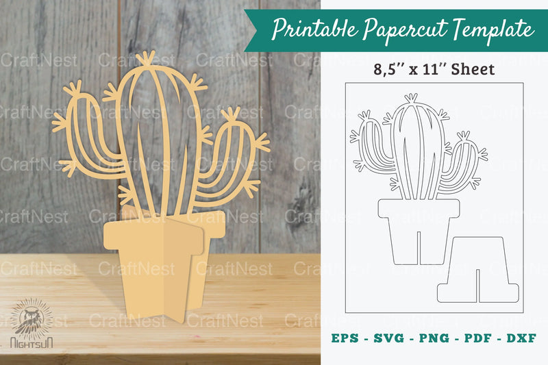 Plant Printable Cut Template Bundle - CraftNest - Digital Crafting and Art