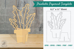 Plant Printable Cut Template Bundle - CraftNest - Digital Crafting and Art