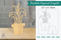 Plant Printable Cut Template Bundle - CraftNest - Digital Crafting and Art