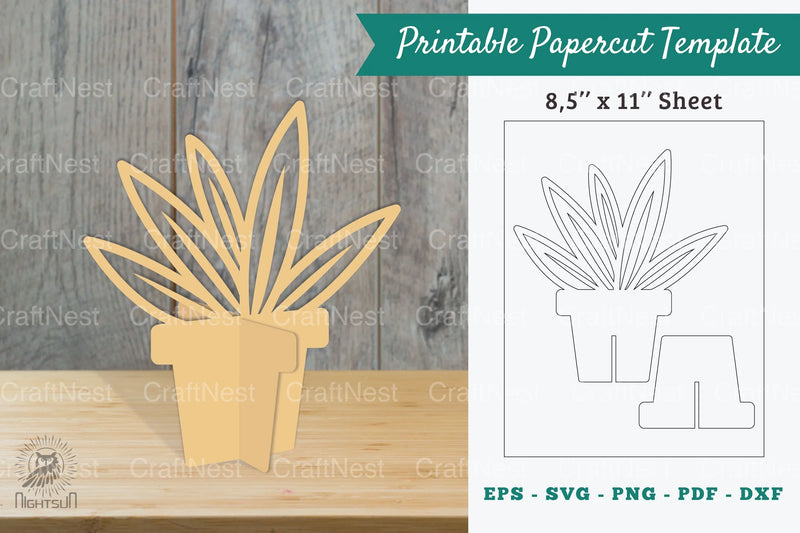 Plant Printable Cut Template Clipart Bundle - CraftNest - Digital Crafting and Art
