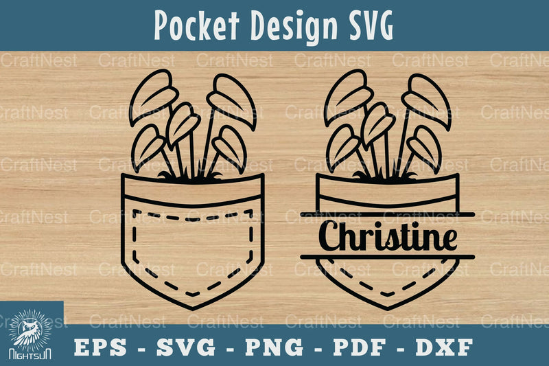 Plant in Pocket Silhouette Design Clipart Bundle - CraftNest - Digital Crafting and Art