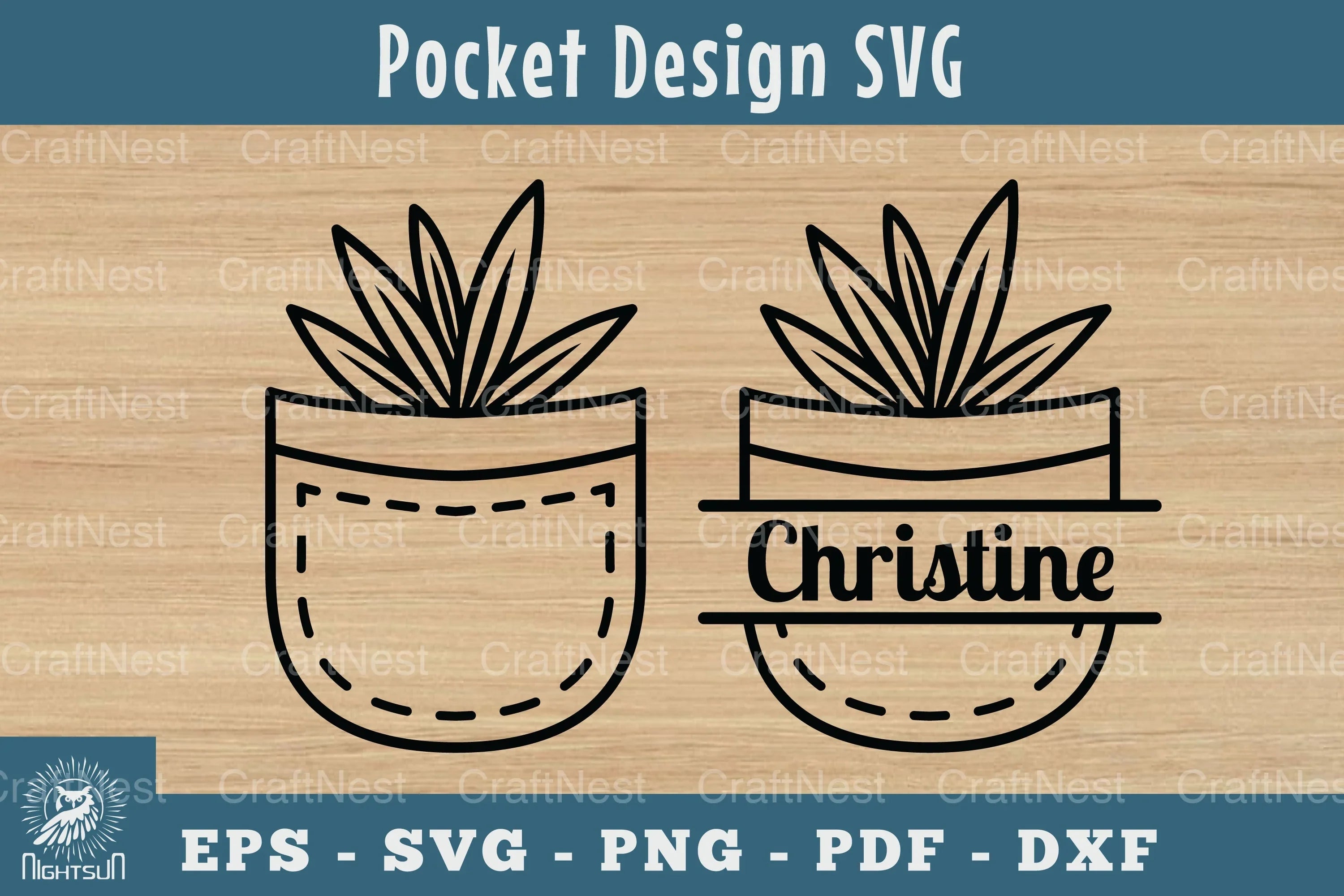 Plant in Pocket Silhouette Clipart Bundle - CraftNest - Digital Crafting and Art