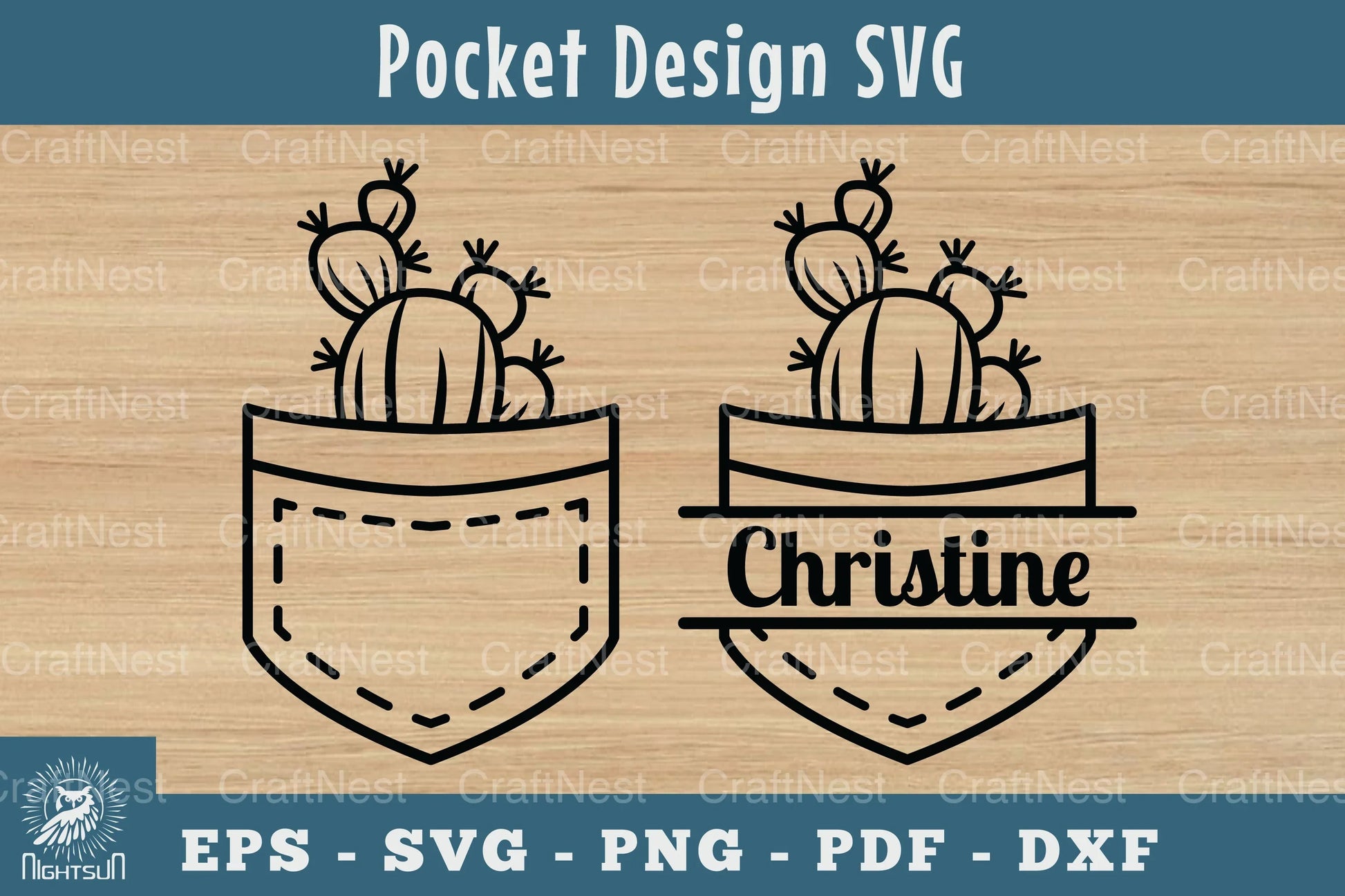 Plant in Pocket SVG Silhouette Clipart Bundle - CraftNest - Digital Crafting and Art